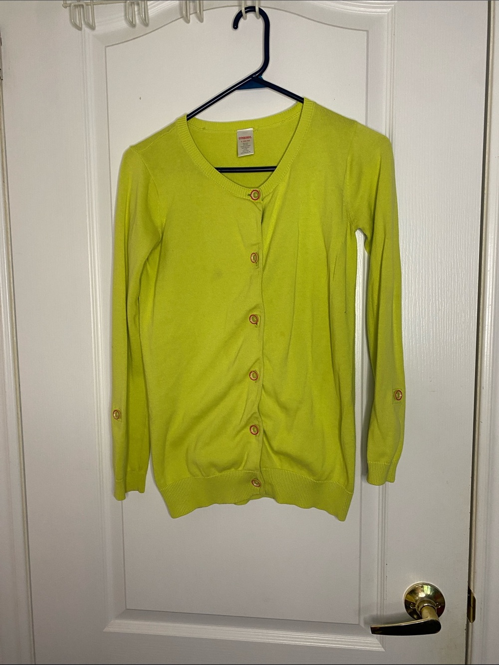 Gymboree Lime Green Button-Down Women's Cardigan